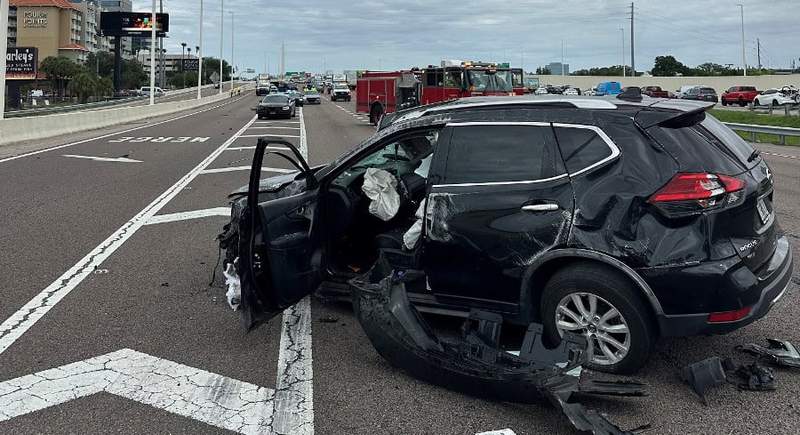 SUV Flips In Mid-Day I-275 Collision Near Westshore In Tampa - AOL