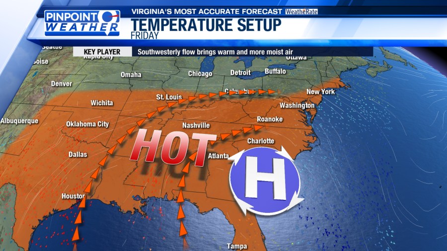 Pinpoint Weather: Heat builds into the weekend - AOL