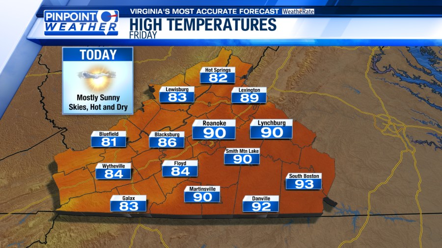 Pinpoint Weather: Heat builds into the weekend - AOL