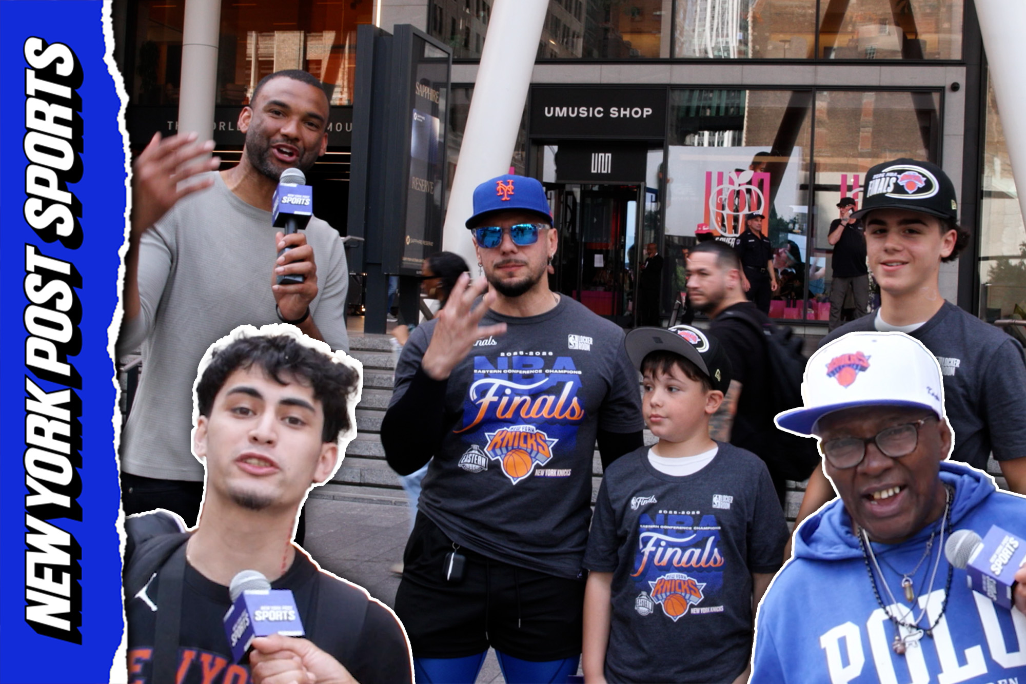 Vibes are HIGH outside Madison Square Garden the day after Knicks win ...
