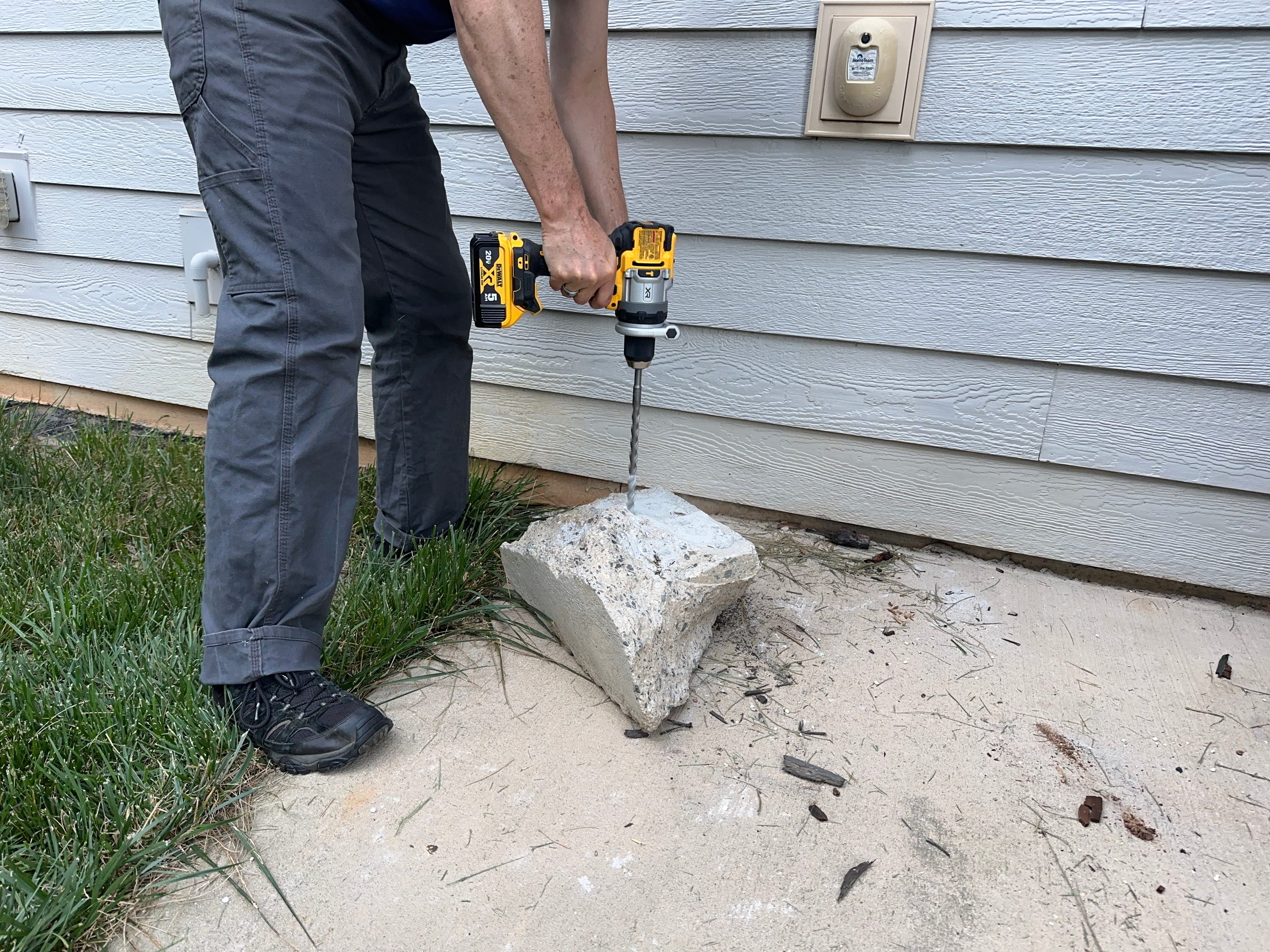 Drilling Into Cinder Block