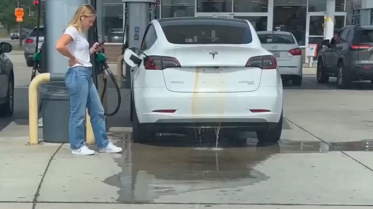 A Tesla, a Gas Pump, and One Very Expensive Brain Glitch.