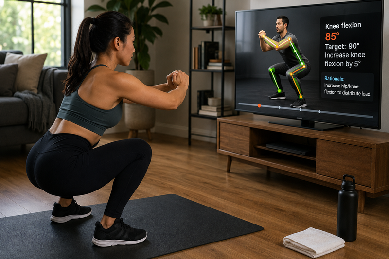 BioCoach uses AI and biomechanics to give real-time exercise feedback ...