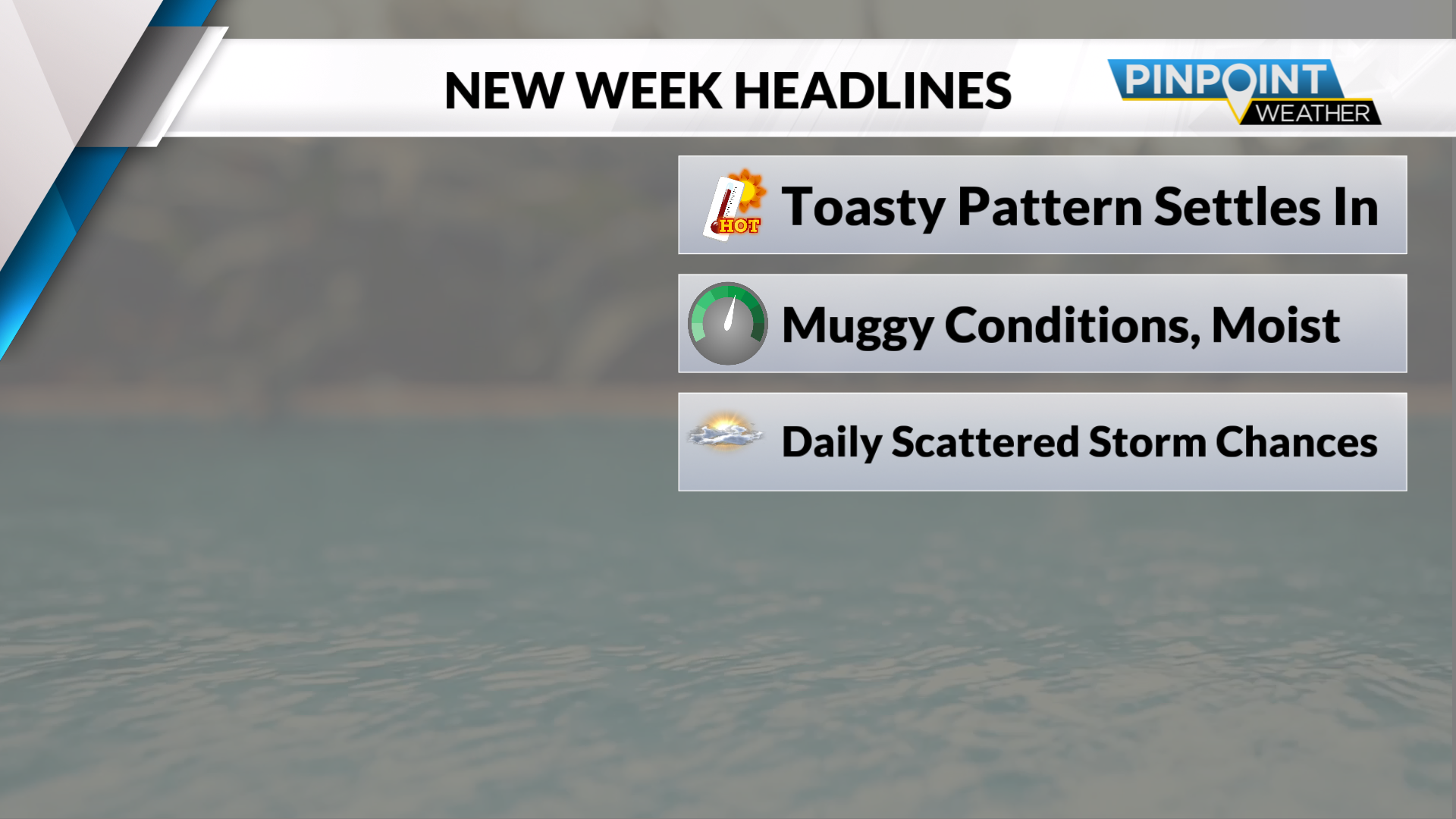 Turning more humid today, with storm chances returning for the work ...