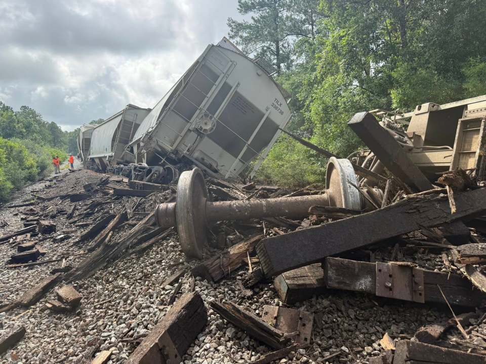 Freight train derails in Harrison County - AOL