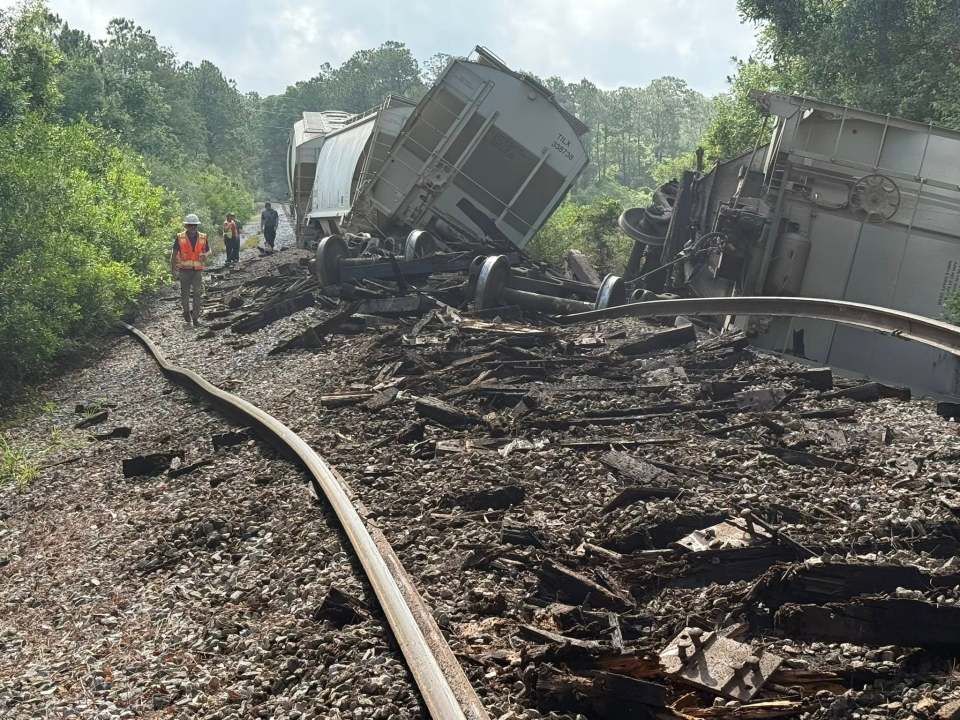 Freight train derails in Harrison County - AOL