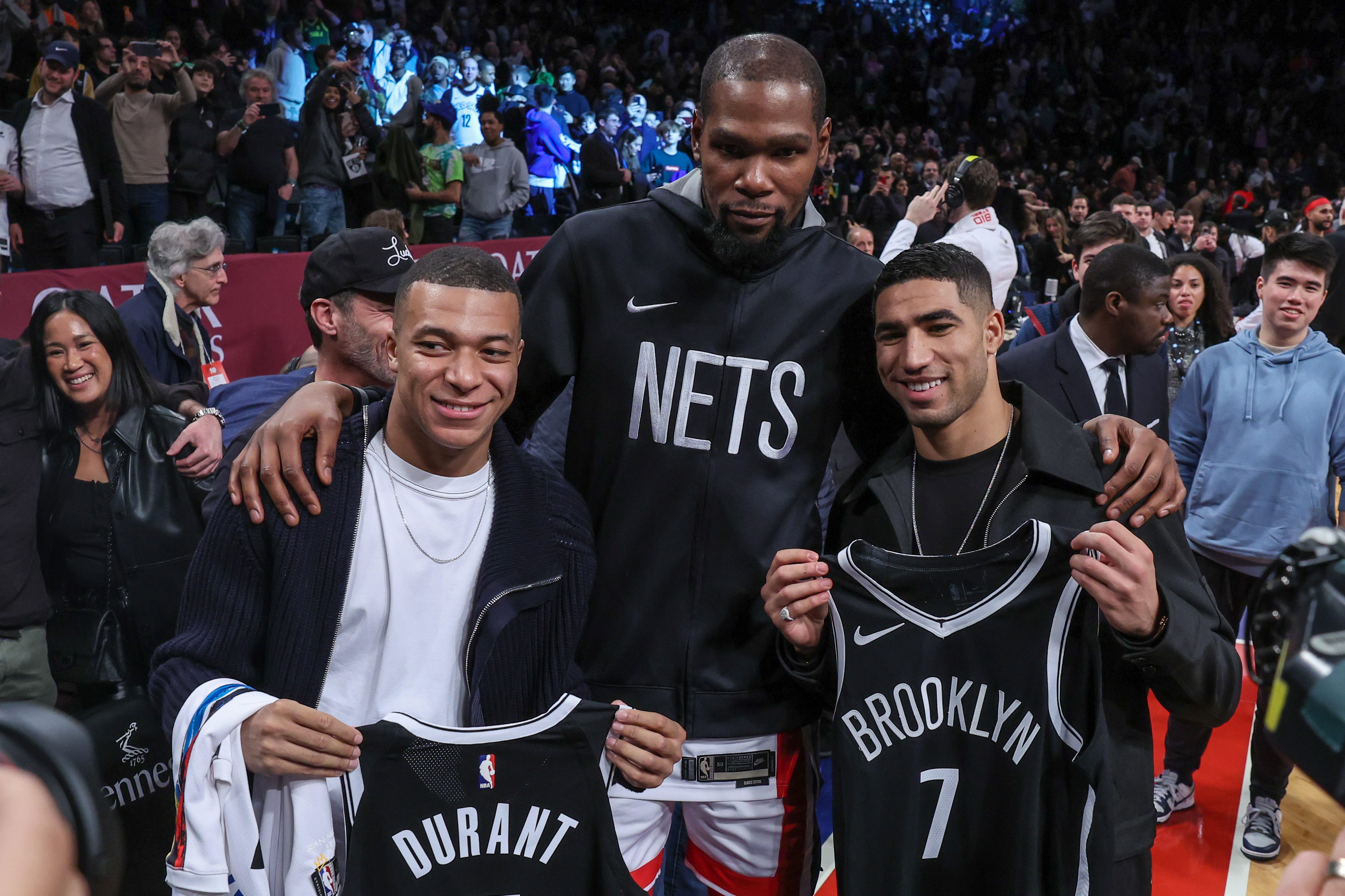 French star Kylian Mbappe names Rockets' Kevin Durant in top-5 list - AOL