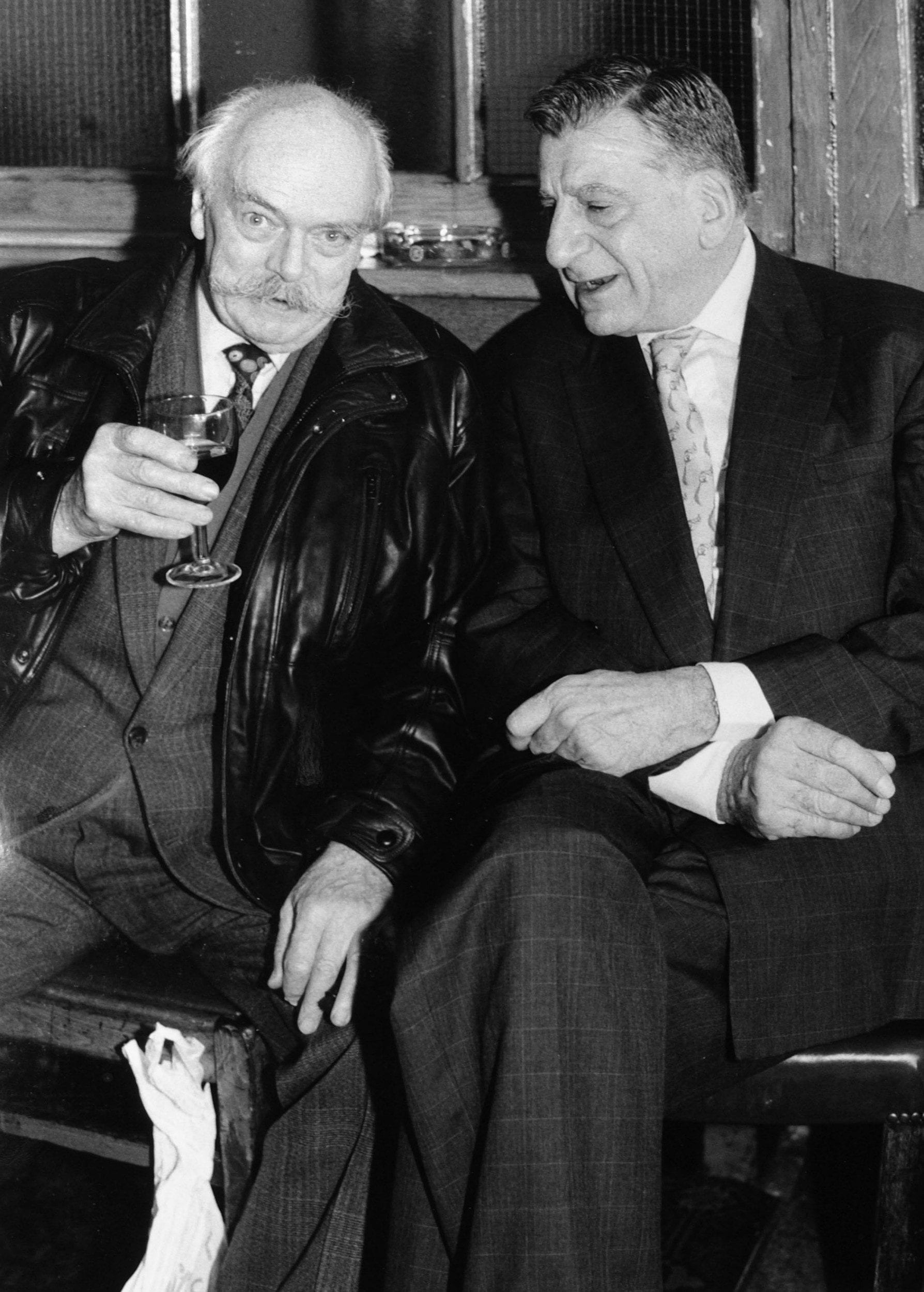 Notoriously Rude Norman Balon, notoriously rude landlord of the Coach and Horses in Soho ...