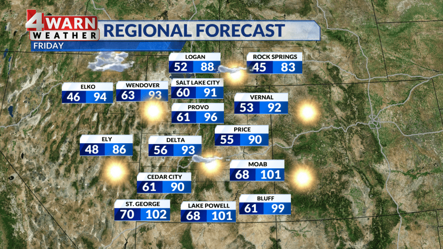 Hot temperatures heading into the weekend with high fire danger - AOL
