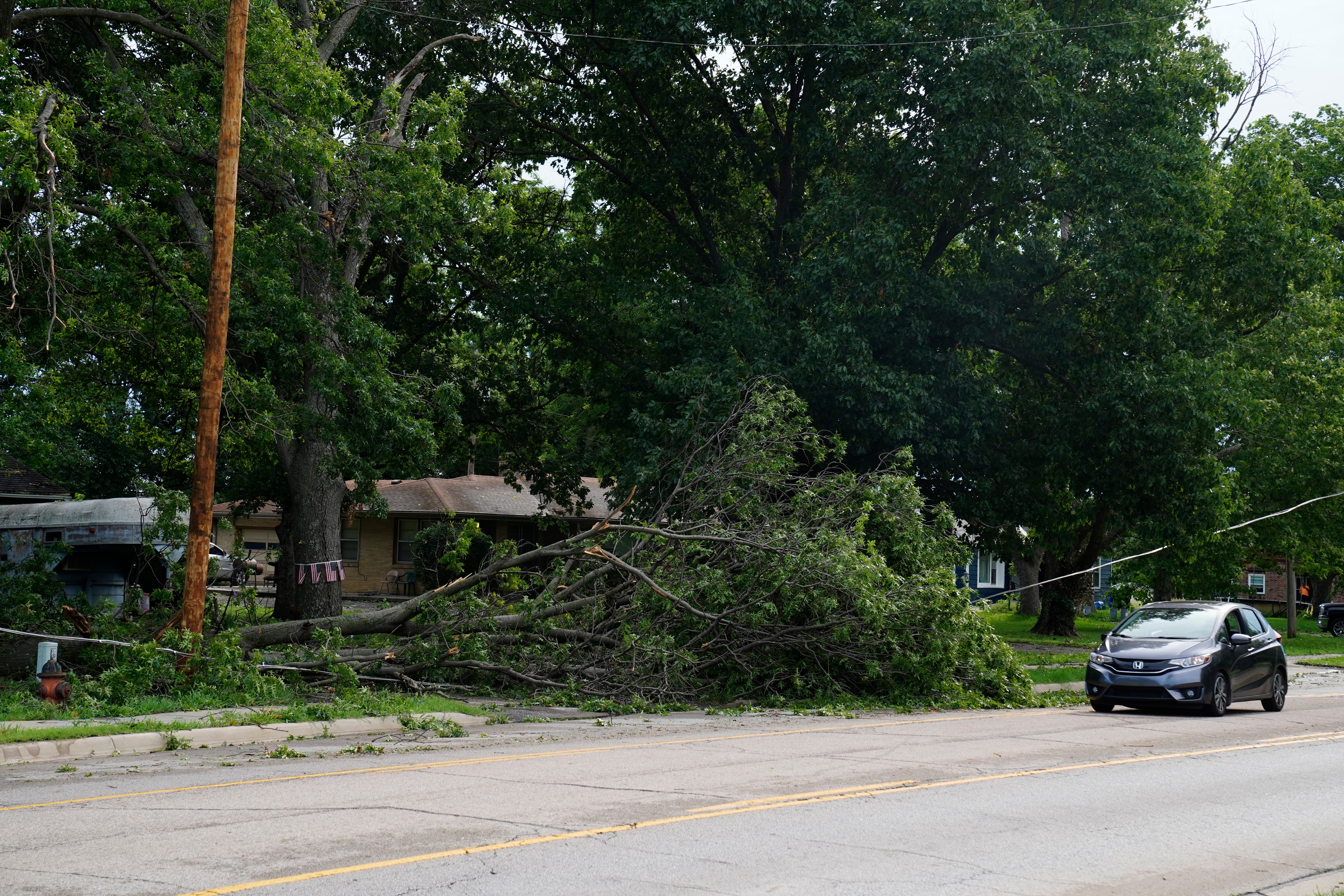 Kansas storms bring flooding, power outages and 113-mph winds - AOL