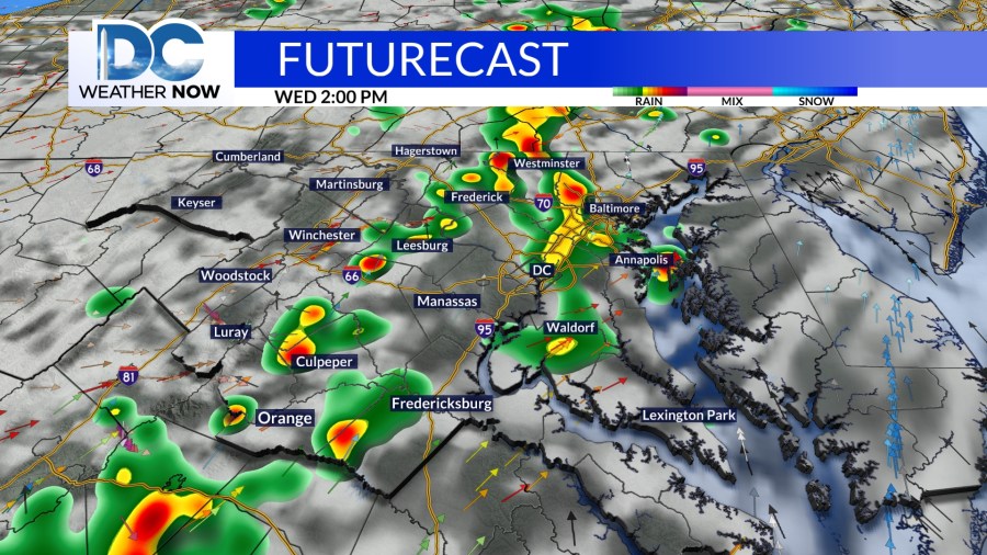 Summertime feel begins today, with some scattered storms - AOL