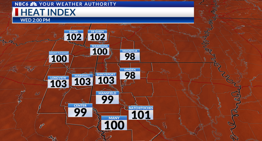Heat index values to soar over 100 in ARKLATEX region - AOL