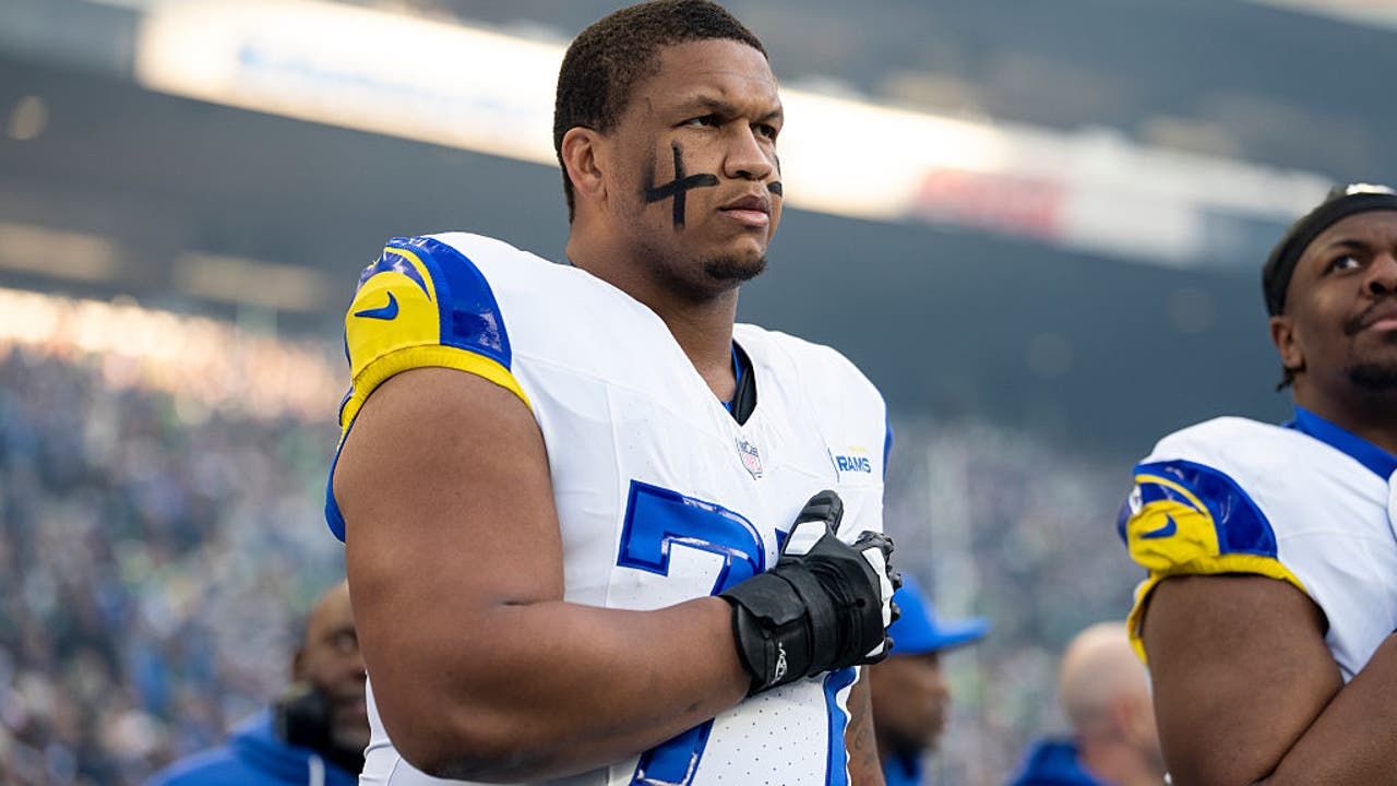 Rams left tackle Alaric Jackson arrested on felony domestic violence ...