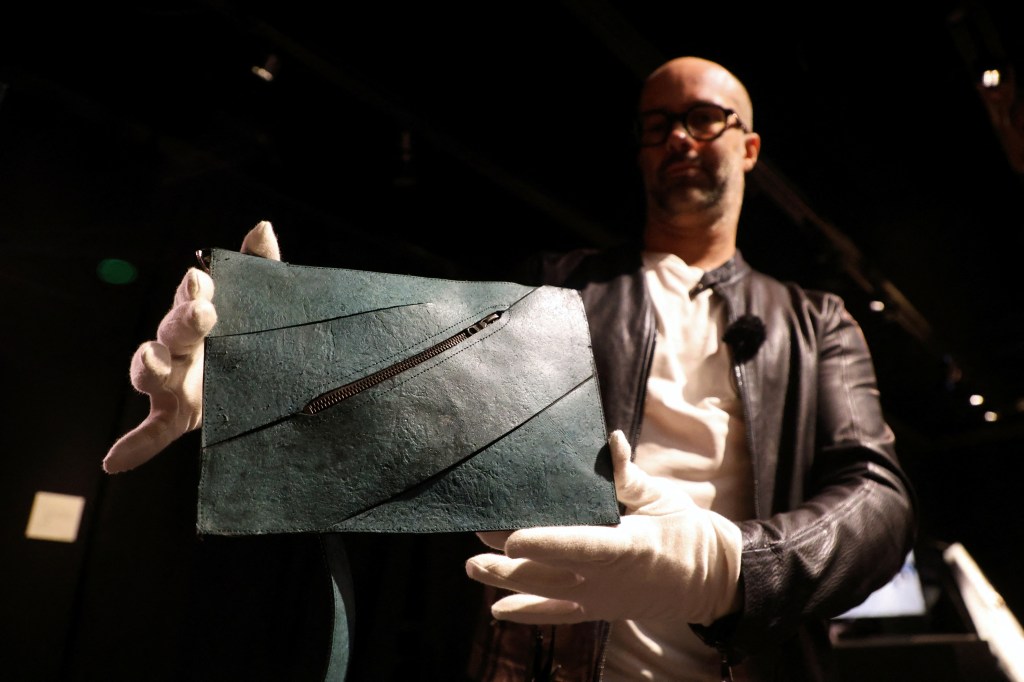 Bona fide T. rex leather purse is going up for auction — and it could ...