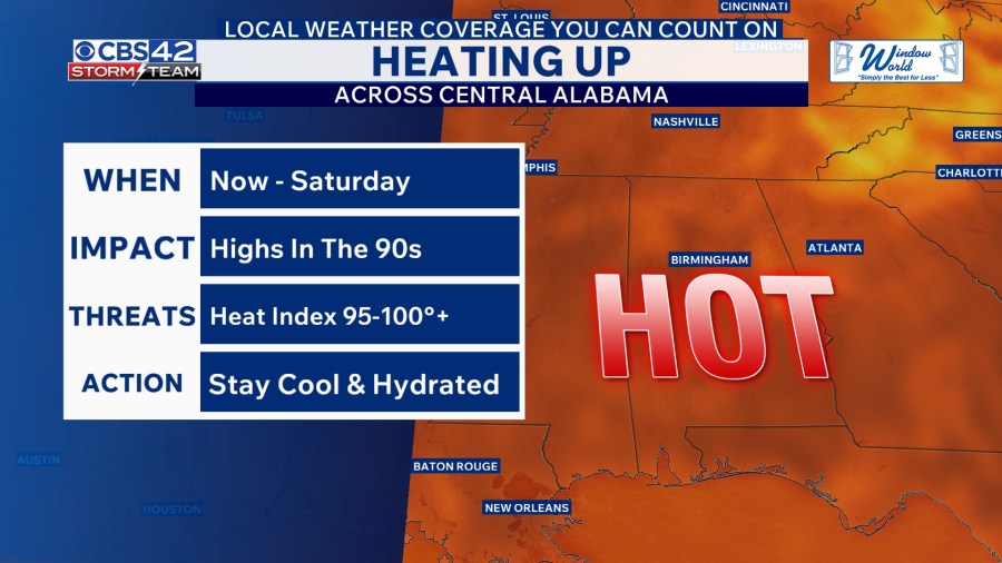 Heat Returns With The Heat Index Near 100° Before Storms Increase This ...