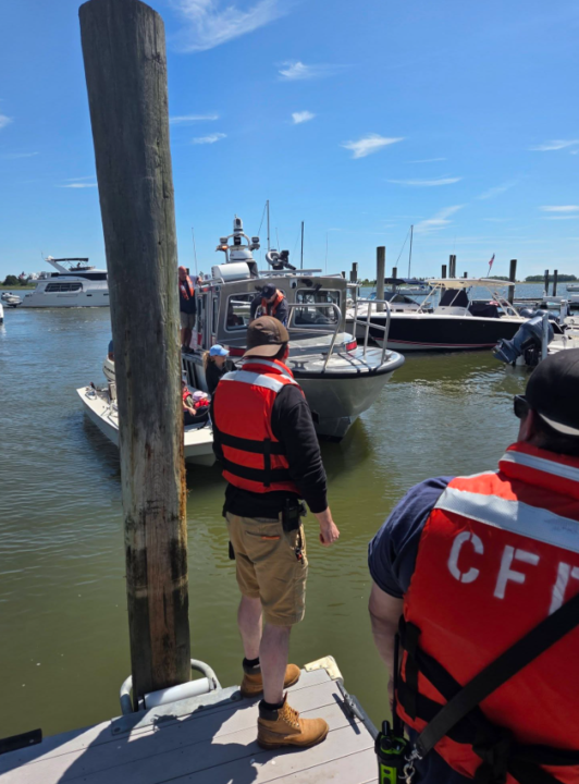 PHOTOS: Children, adults rescued after boat engine trouble in Clinton - AOL