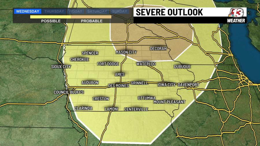 More storm chances, increased heat on the way in Iowa - AOL