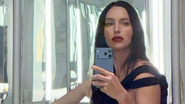 Irina Shayk Leaves Her Top Unbuttoned for Ultra-Plunging Look - AOL