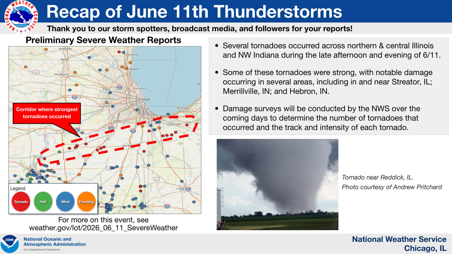 Here's where tornadoes were reported in Indiana on June 11 - AOL