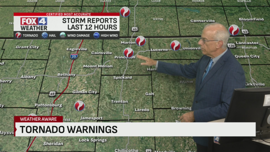 Live updates: Severe storms possible across MO, KS Wednesday - AOL