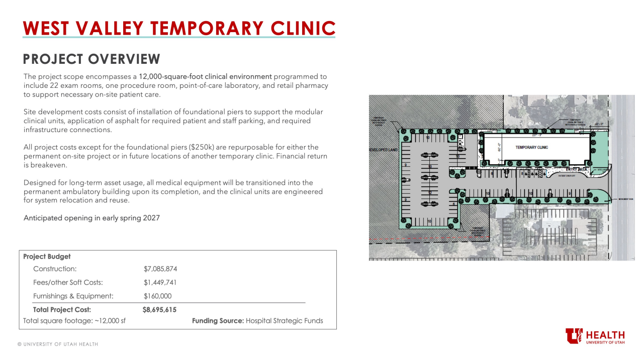 University of Utah to develop new health campus at Point of the ...