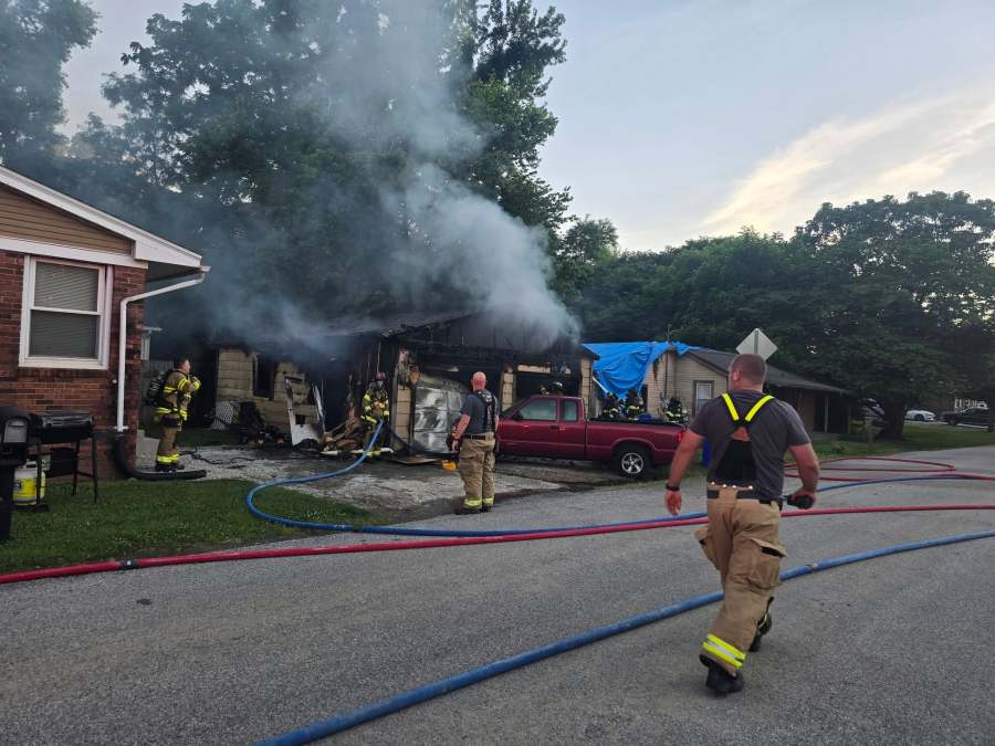 Fire crews battle house fire in Newburgh - AOL