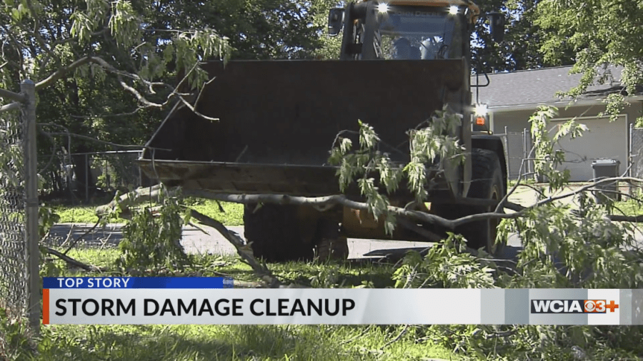 Urbana Public Works continues cleanup efforts following severe weather ...