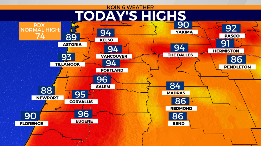 Oregon Weather In June 112-year-old temperature records fall Sunday around Oregon - AOL