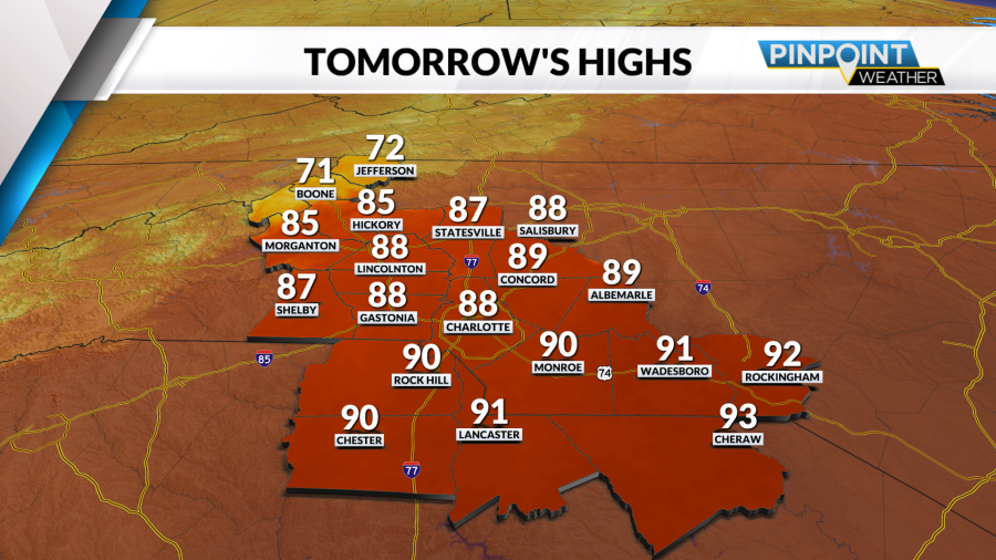 Monday Forecast: Sunny and slightly cooler temperatures along with a ...