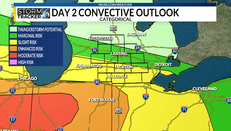 Severe thunderstorm watch issued for multiple Mid-Michigan counties - AOL