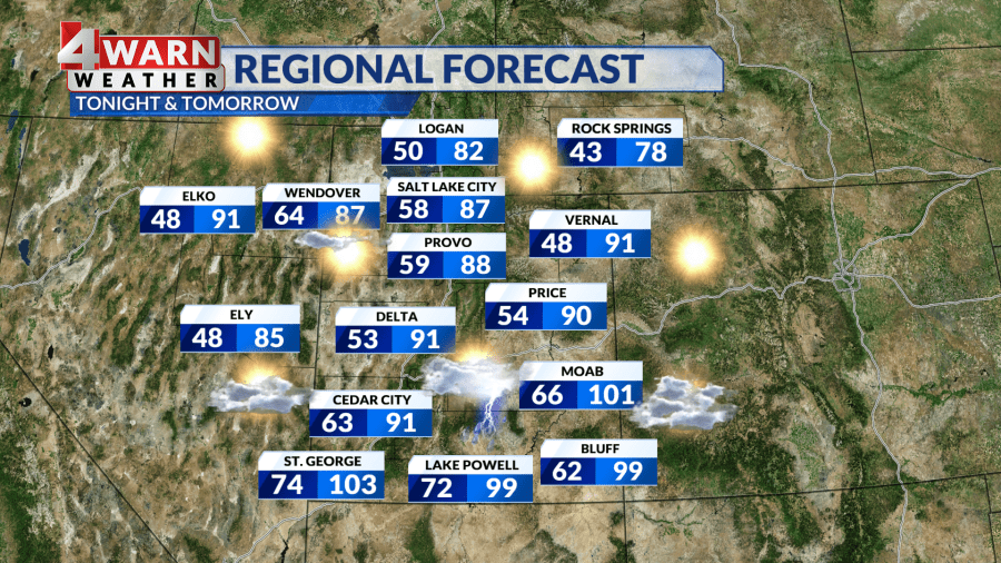 Utah Weather: Above average temperatures expected for this weekend - AOL