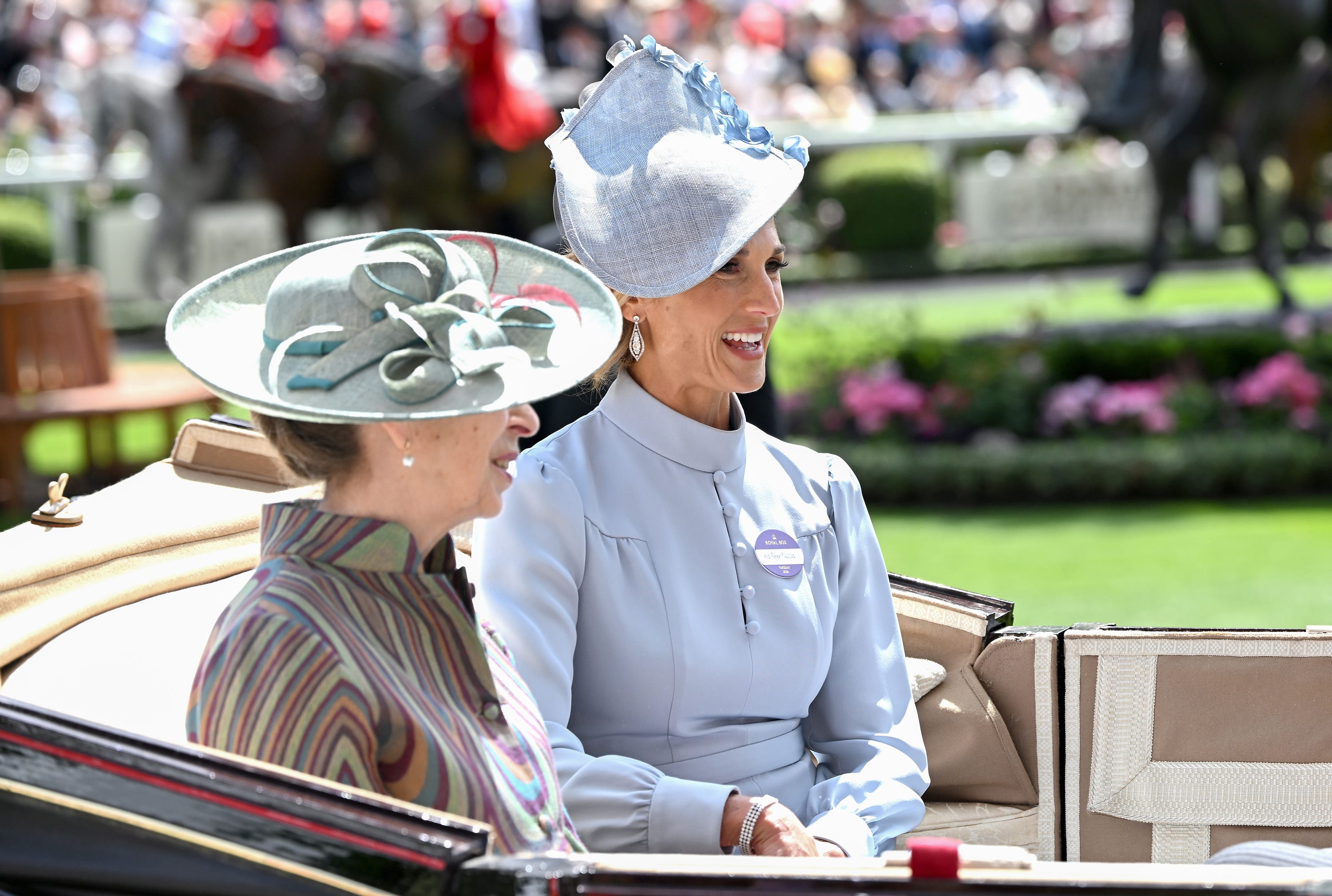 princess anne ascot dress Princess Anne Wears a Bold Abstract Outfit to the First Day of Royal Ascot  2026