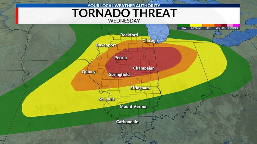 Severe Weather Alert Day: Tornado outbreak expected Wednesday - AOL