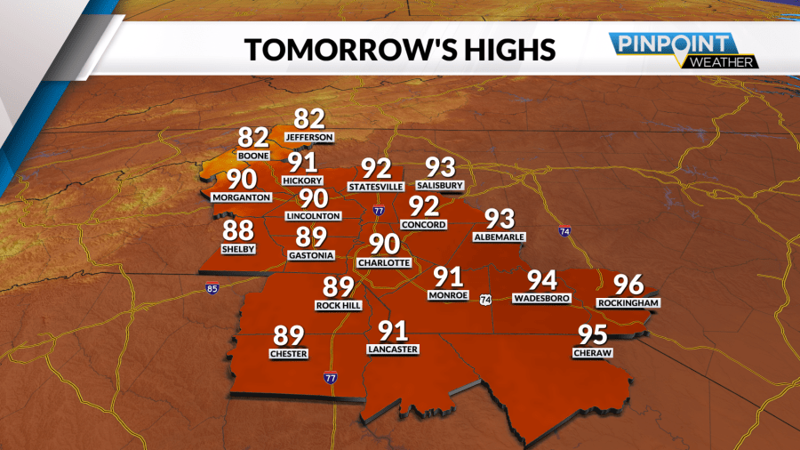Thursday Forecast: Highs in the low 90s with a chance of afternoon ...