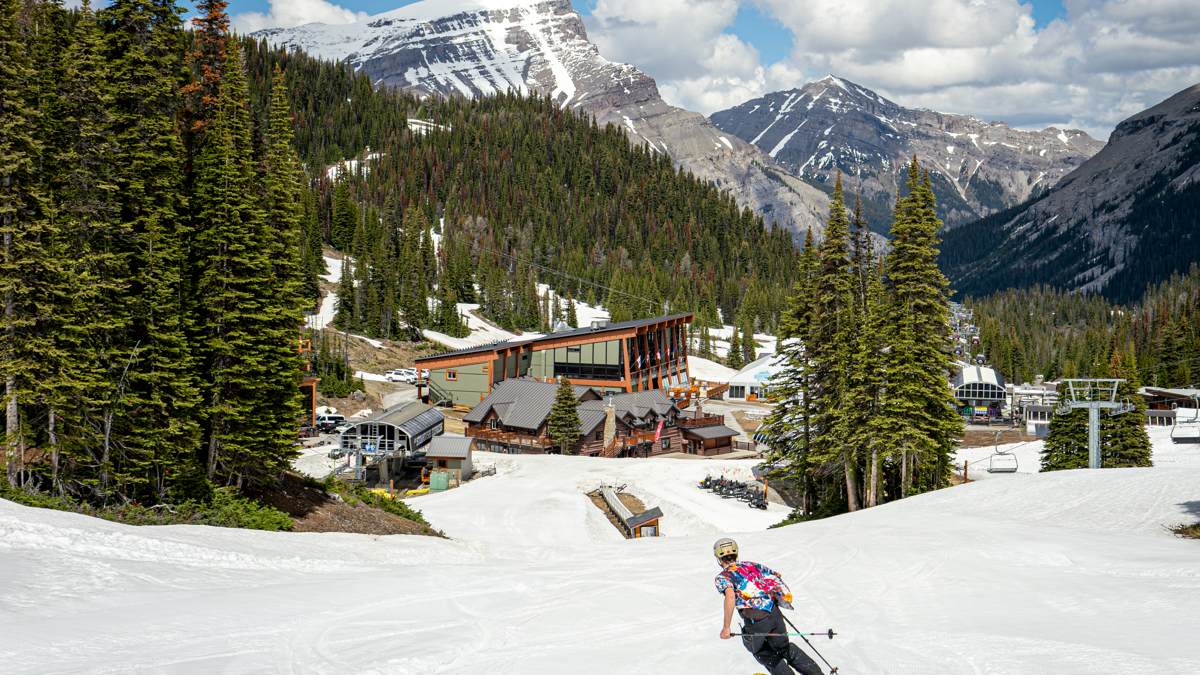 A Snowy Look at Banff Ski Resort's Slopes Ahead of Its June Reopening - AOL