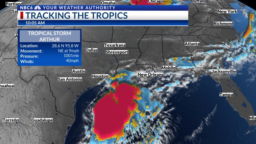 Tropical Storm Arthur forms in Gulf - AOL