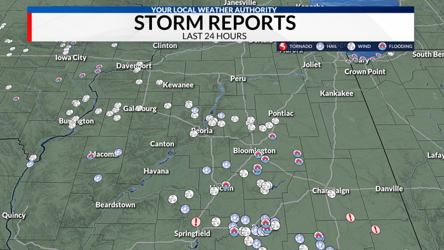 Storms bring damaging winds and heavy rains to central Illinois - AOL