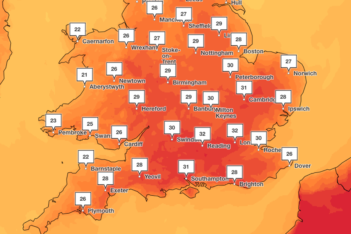 Met Office issues amber weather warning for extreme heat ahead of UK ...