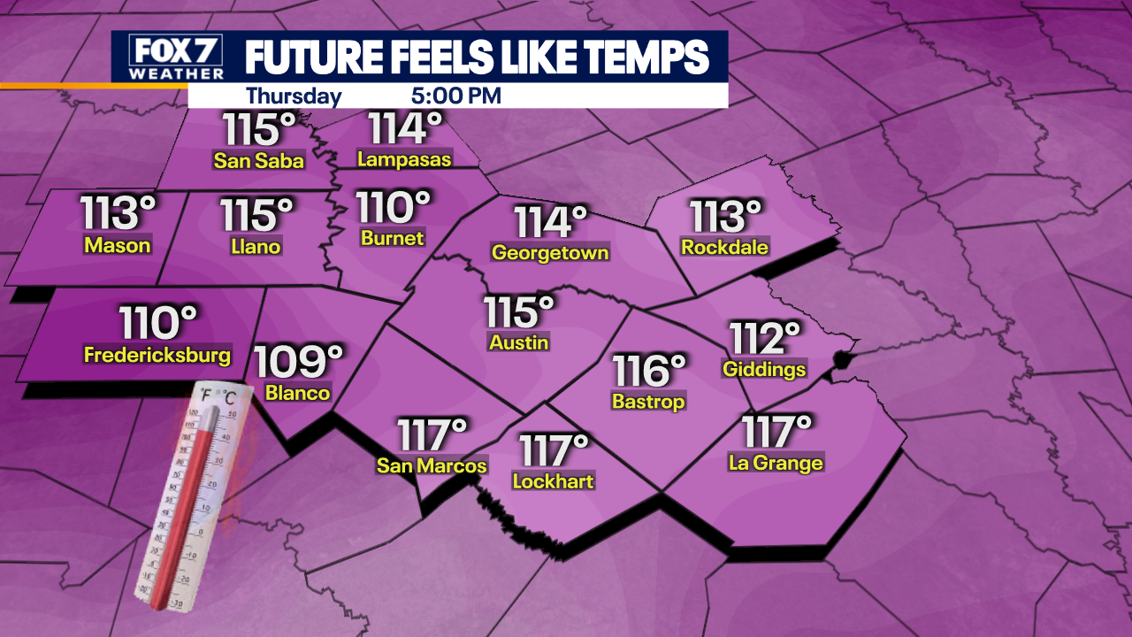 Austin weather: Extreme Heat Warning for most of Central Texas - AOL