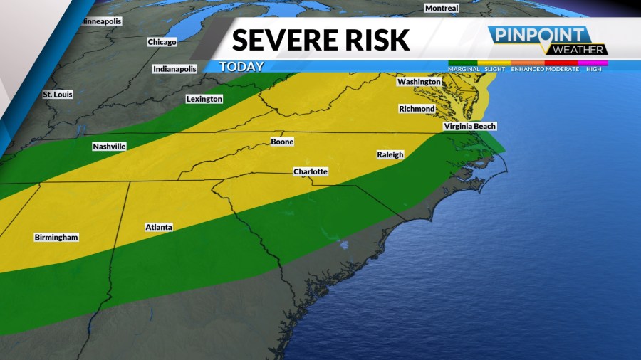 Heat increases in Charlotte on Monday as storms approach - AOL