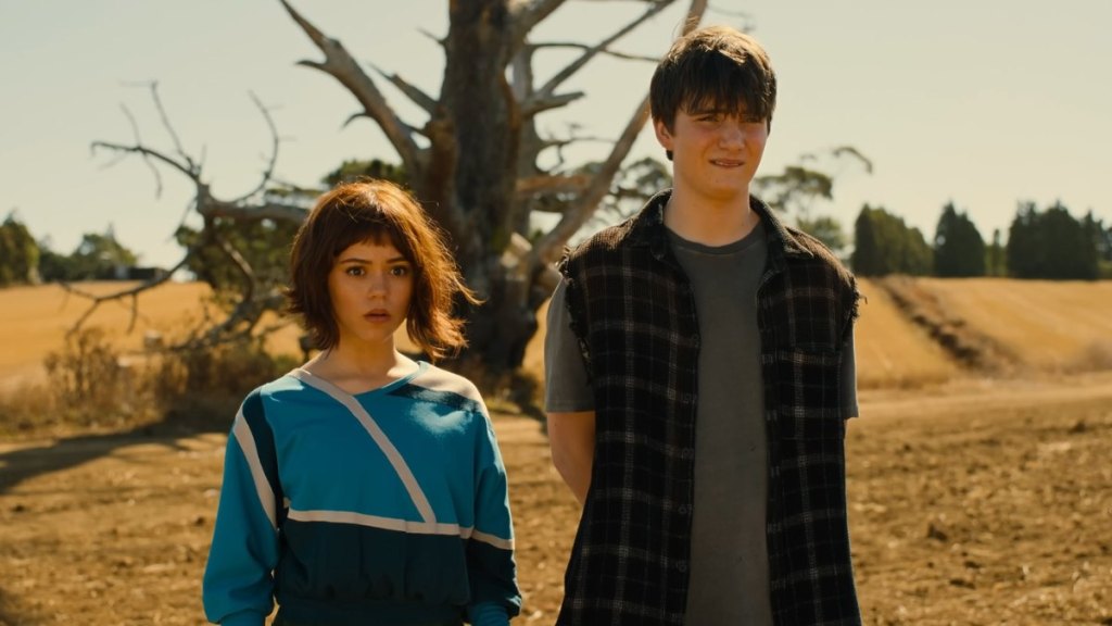 A scene from the Klara and the Sun film featuring its young cast