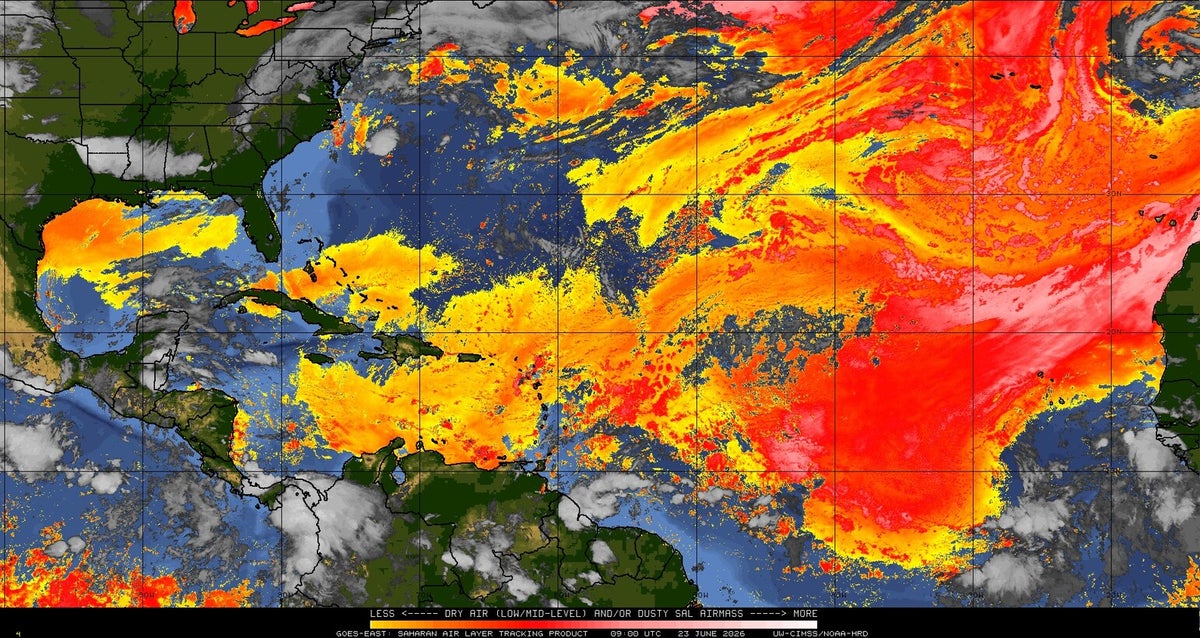 Azol Dust Massive Saharan dust cloud to sweep across US in days and bring ...