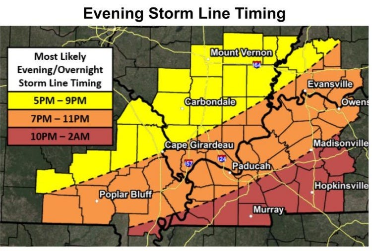 Severe storms possible Sunday evening. Here's what forecasters are ...