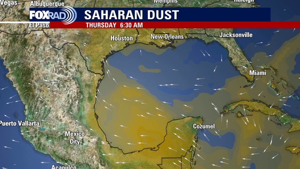 Azol Dust Houston weather forecast: Saharan dust brings hazy skies amid summer ...