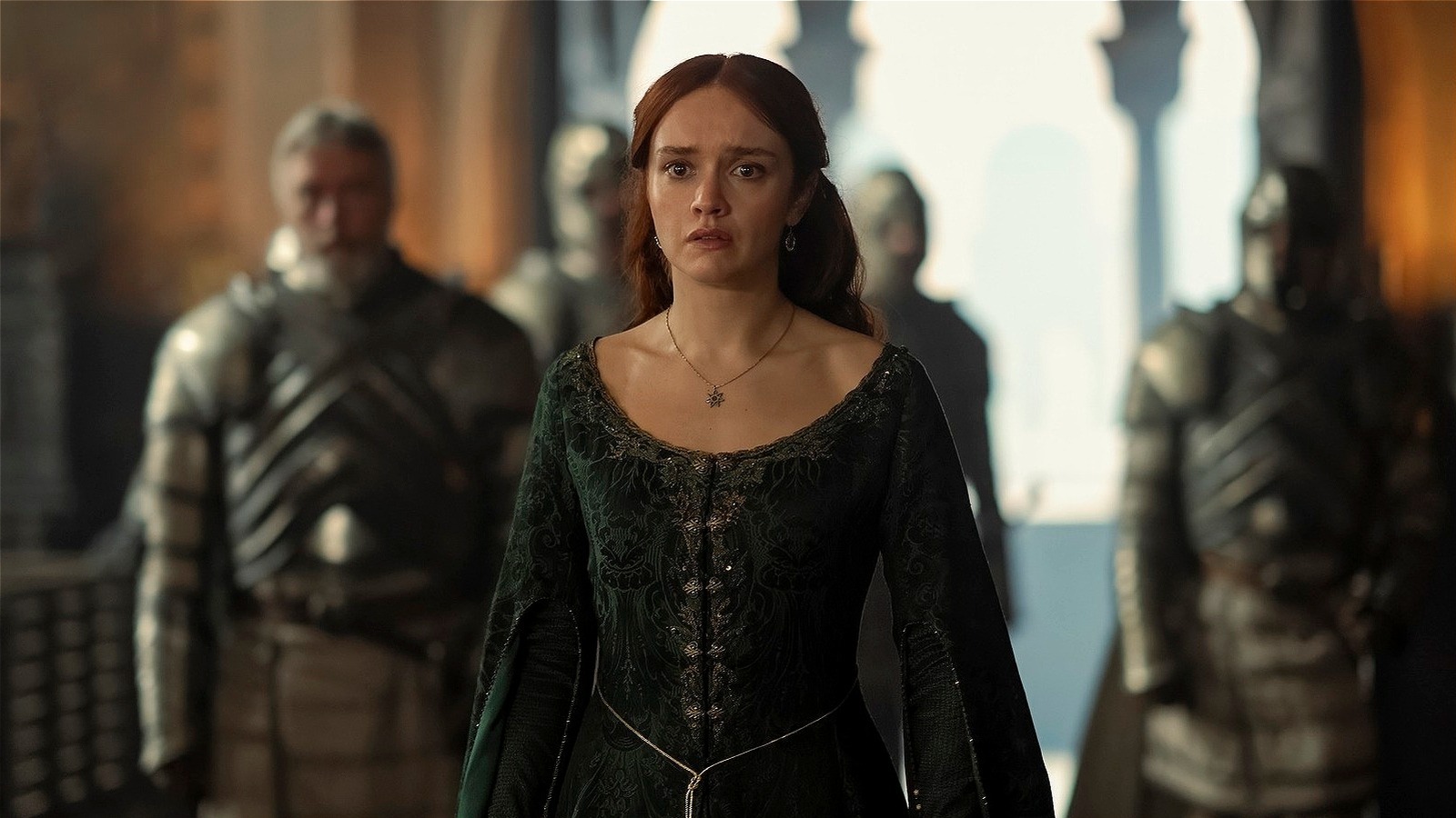 alicent hightower black dress Alicent Hightower's 7 Best Costumes From Season 1 of House of the Dragon