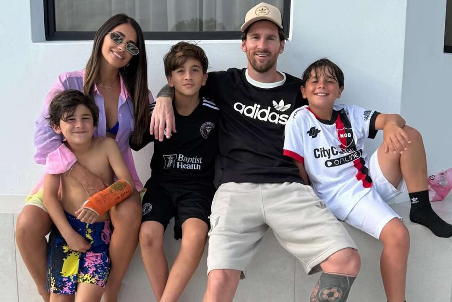 Lionel Messi As Dad Cute Moments With Wife Antonela And Their Football Loving Boys