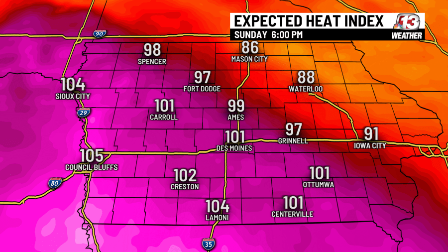 Iowa to experience scorching temps and rising humidity thanks to heat ...