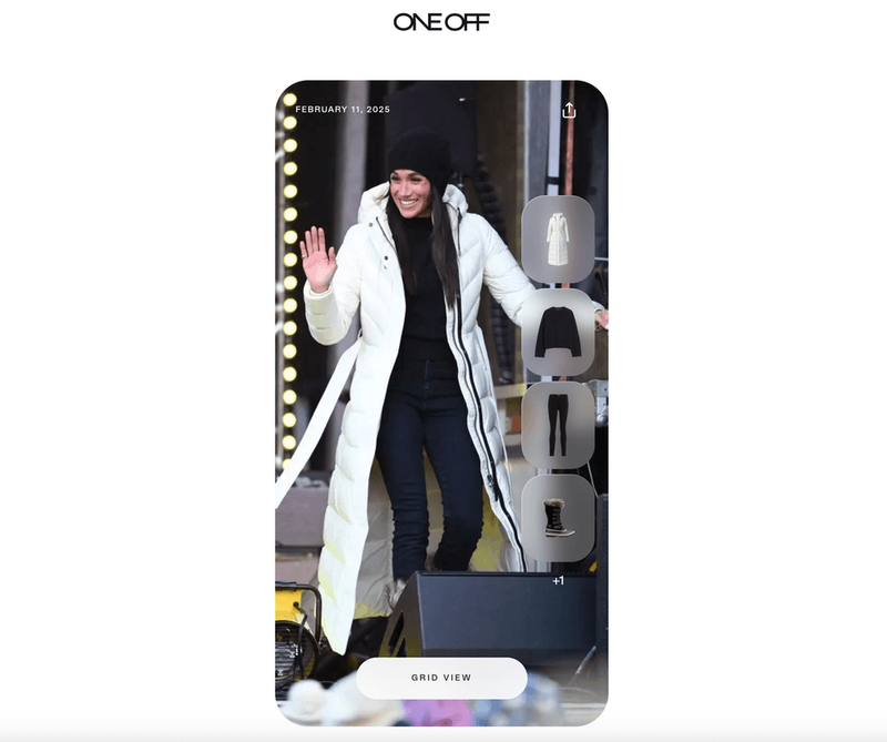 Meghan Markle OneOff | Fuente: ONEOFF