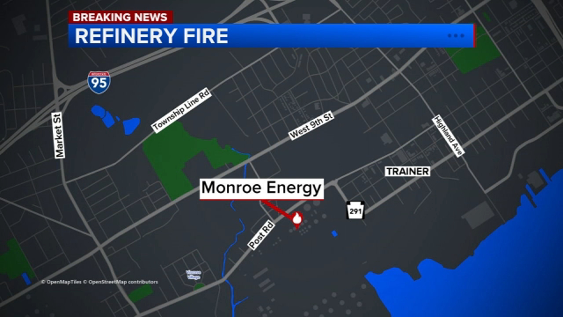 3 injuries reported after fire at Monroe Energy refinery in Delaware ...