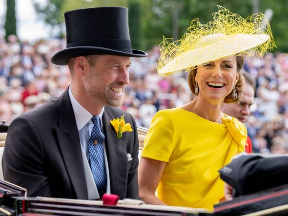 ASCOT, ENGLAND - JUNE 17: Catherine, Princess of Wales and Prince William, Prince of Wales on day two of Royal Ascot 2026 at Asc